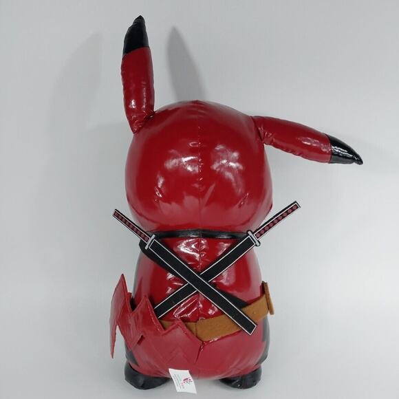 Pokemon‎ Deadpool Pikachu Plush Toy 17 Inches Tall - Picture 2 of 3